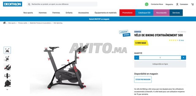 Velo bike 500 online domyos