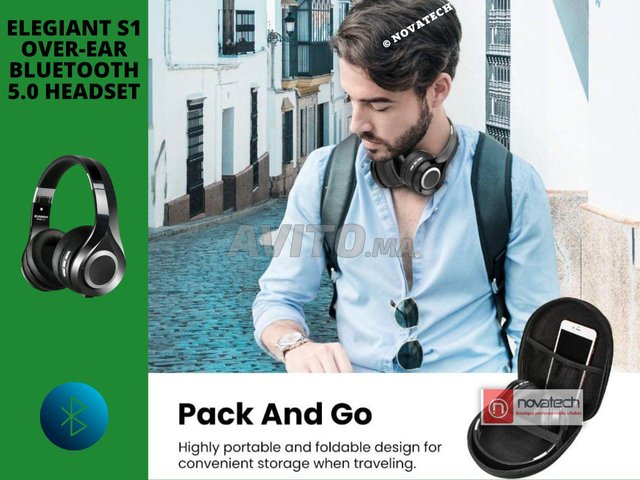 Ecouteur/Casque Bluetooth ELEGIANT S1 Headset - 6