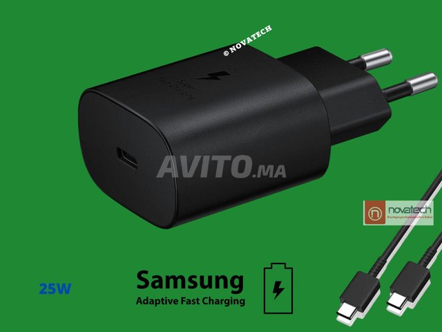 Samsung Chargeur Secteur Ultra Rapide 25W Noir EP-TA800 Apple