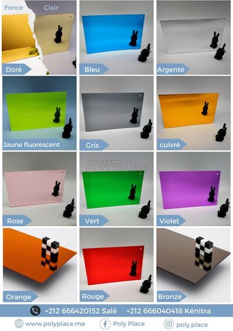 Miroir Acrylique Couleur