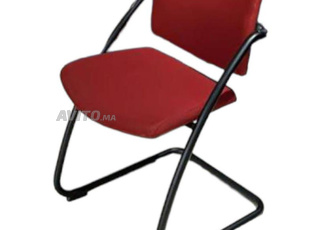Chaise de bureau accueil Sesta Q-easy rouge foncé