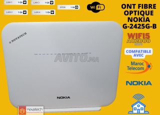 ONT GPON-ألياف بصرية- Wifi 5GHZ- NOKIA G-2425G-B