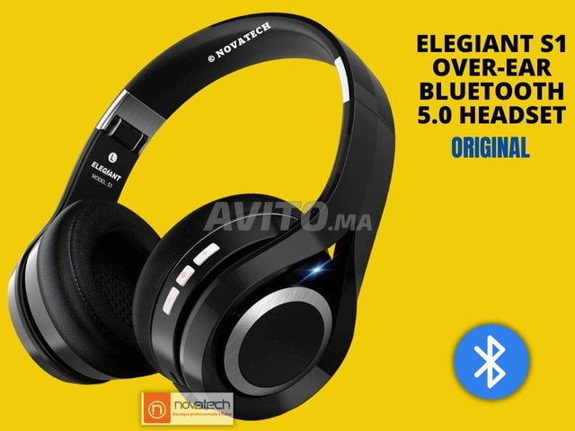Ecouteur/Casque/pliable Bluetooth ELEGIANT S1  - 1