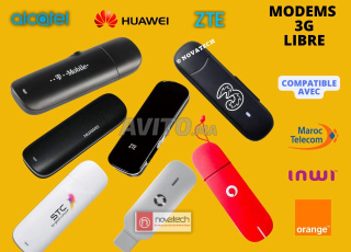 مودمات الجيل الثالث 3G حرة لـ INWI Meditel و IAM في الرباط