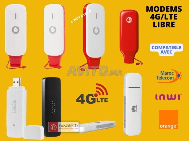 Modems-4G/LTE libre Alcatel-Huawei-Zte 150Mbps - 1