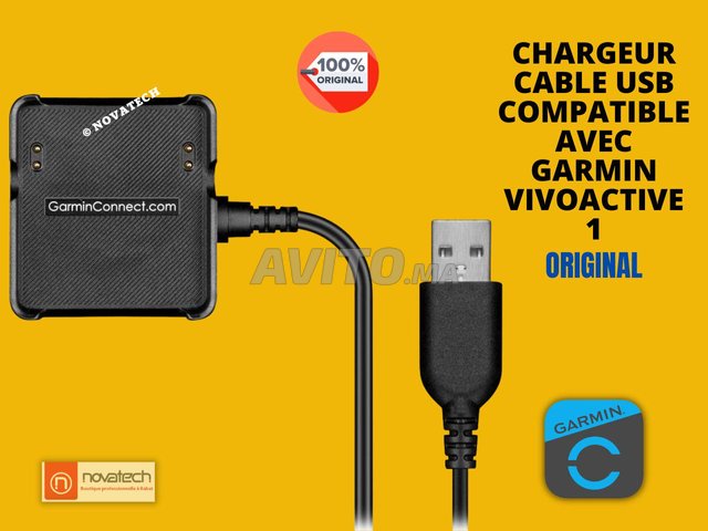 Chargeur Cable USB Compatible//Garmin Vivoactive 1 - 1