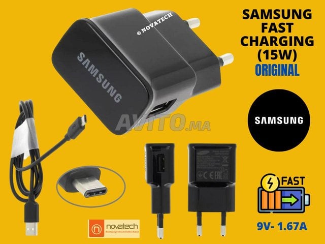Chargeurs SAMSUNG Originaux EP-TA200**9V/1.67A 15W