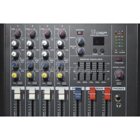 Phonic Table mixage amplifiée 4 Channel 2x 300W - 2