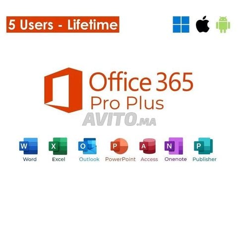 Microsoft Office 365 Pro Plus (Pour 5 Appareils)