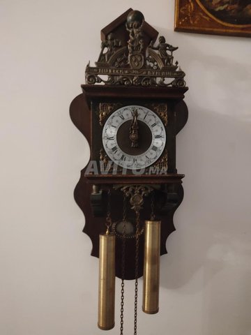 Horloge hollandaise antique fonctionnelle 