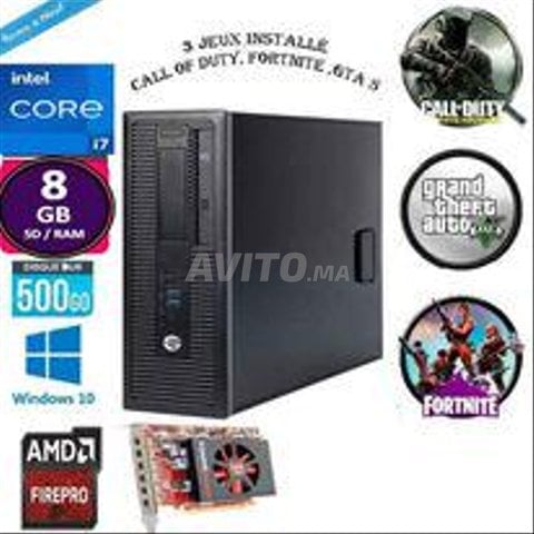 PC GAMER I7-4770K 3.5GHz AVEC GPU AMD W600