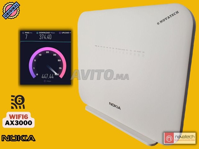 Routeur-Fibre Optique NOKIA G-2426G-A Wifi6-AX3000 - 3