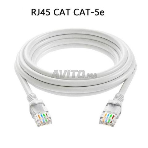  Cable Ethernet CAT-5e/CAT-5 RJ45 Cable Ethernet  - 1