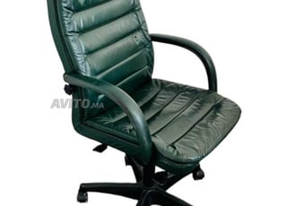 Chaise à roulette président cuir Kinnarps promo