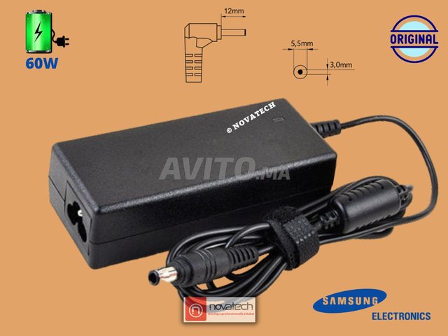 Chargeur pour Pc portable Samsung 19V / 3.16A