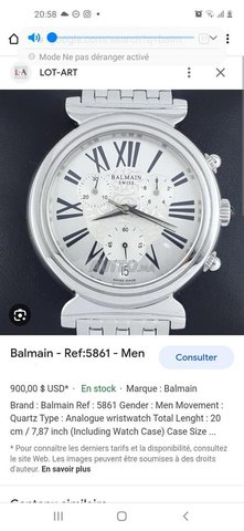 Montre balmain best sale femme prix maroc