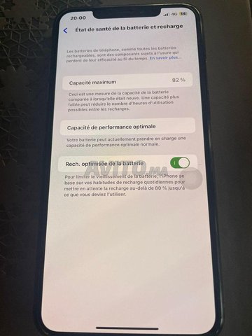 Iphone XS max 64gb Batterie 82 %