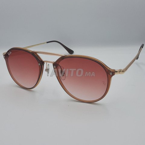 ray ban blaze double bridge rose doré femme