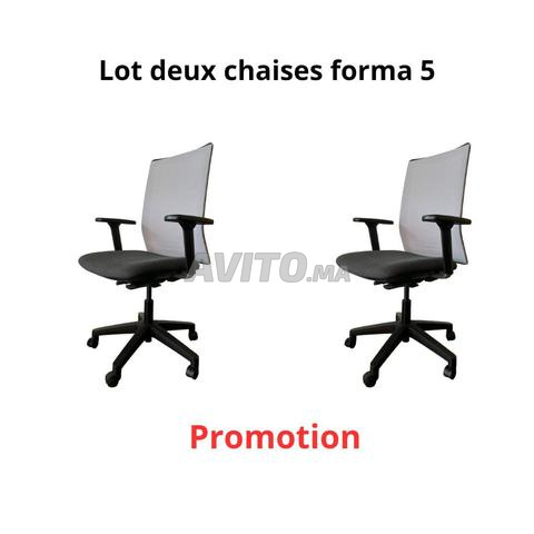 lot deux Chaises à roulette pro Sentis forma 5
