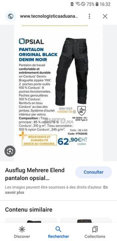 Pantalon de travail online opsial