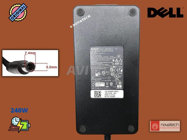 Chargeur PC Portable Dell /19.5V 12.3A 240W d'orig - 2