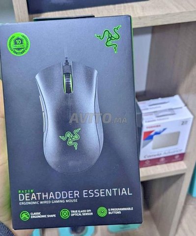 Razer DeathAdder Essential (Blanc) Souris Razer Maroc