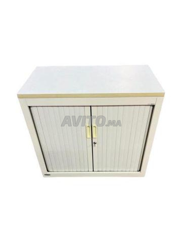 Lot deux Armoires basse blanche Arfeo - 2