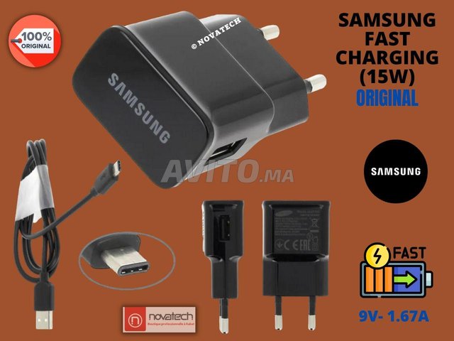 Chargeurs SAMSUNG 1er choix rapide 9V/1.67A 15W