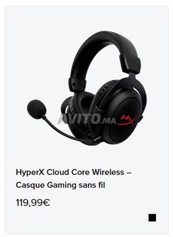 Casque gamer Hyperx Cloud Core Wireless, ألعاب الفيديو وأجهزة تشغيل أو  كونصولات ب الدار البيضاء