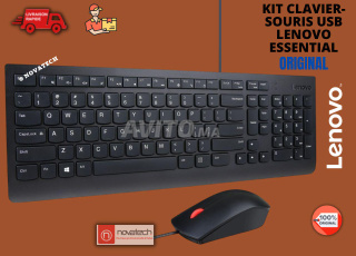 Clavier et Souris USB Lenovo Essential Original -