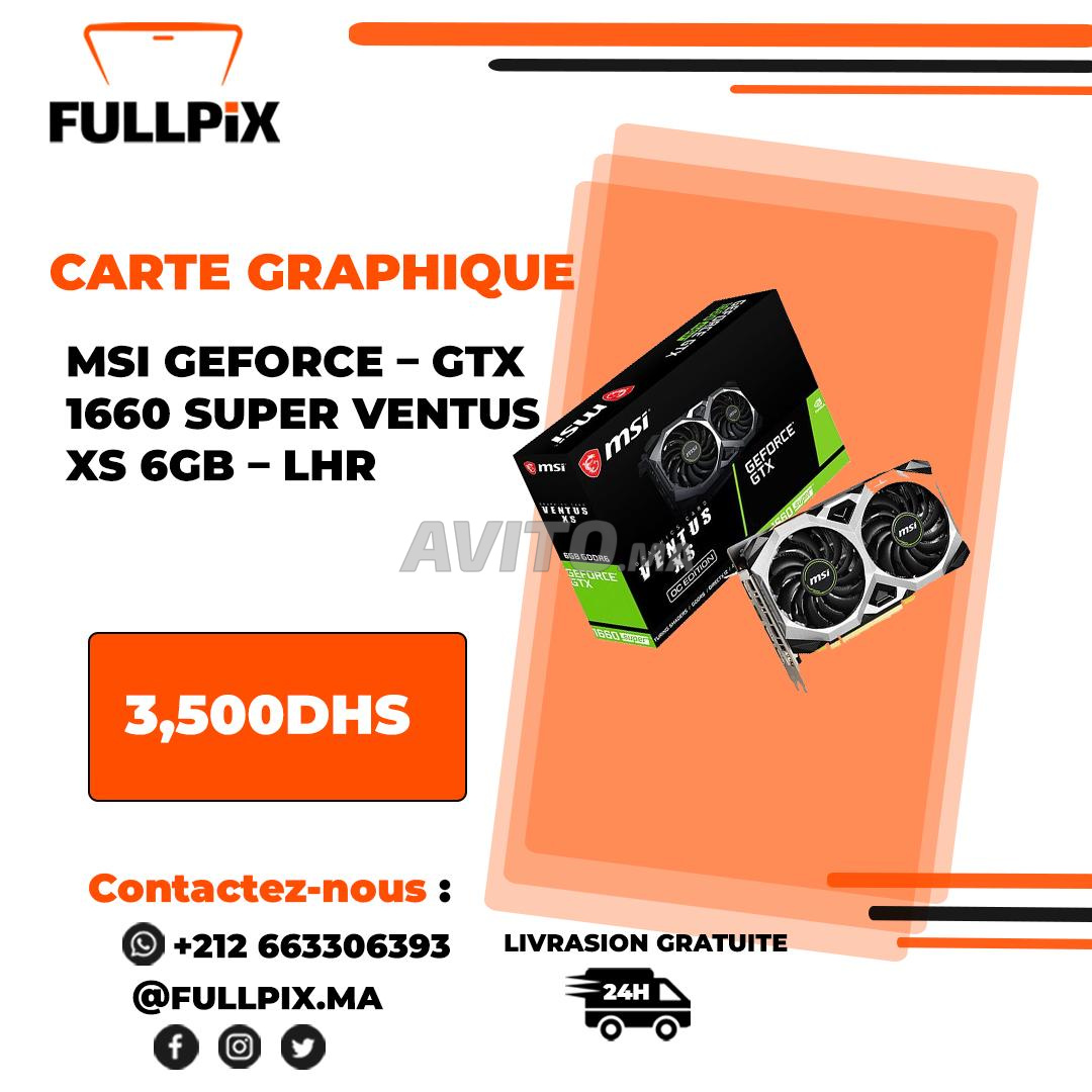 Carte Graphique MSI GeForce GTX 1660 VENTUS XS 6 Go OC – STATION DE TRAVAIL