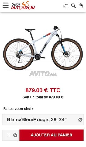 Cube discount vtt prix