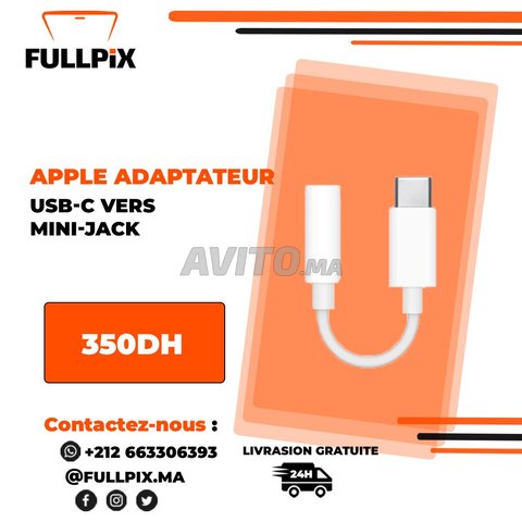 APPLE ADAPTATEUR USB-C VERS MINI-JACK, Accessoires informatique et Gadgets  à Tanger