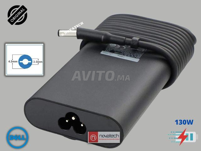 Chargeur original PC Port. Dell/ 130W 19.5V 6.67A - 2