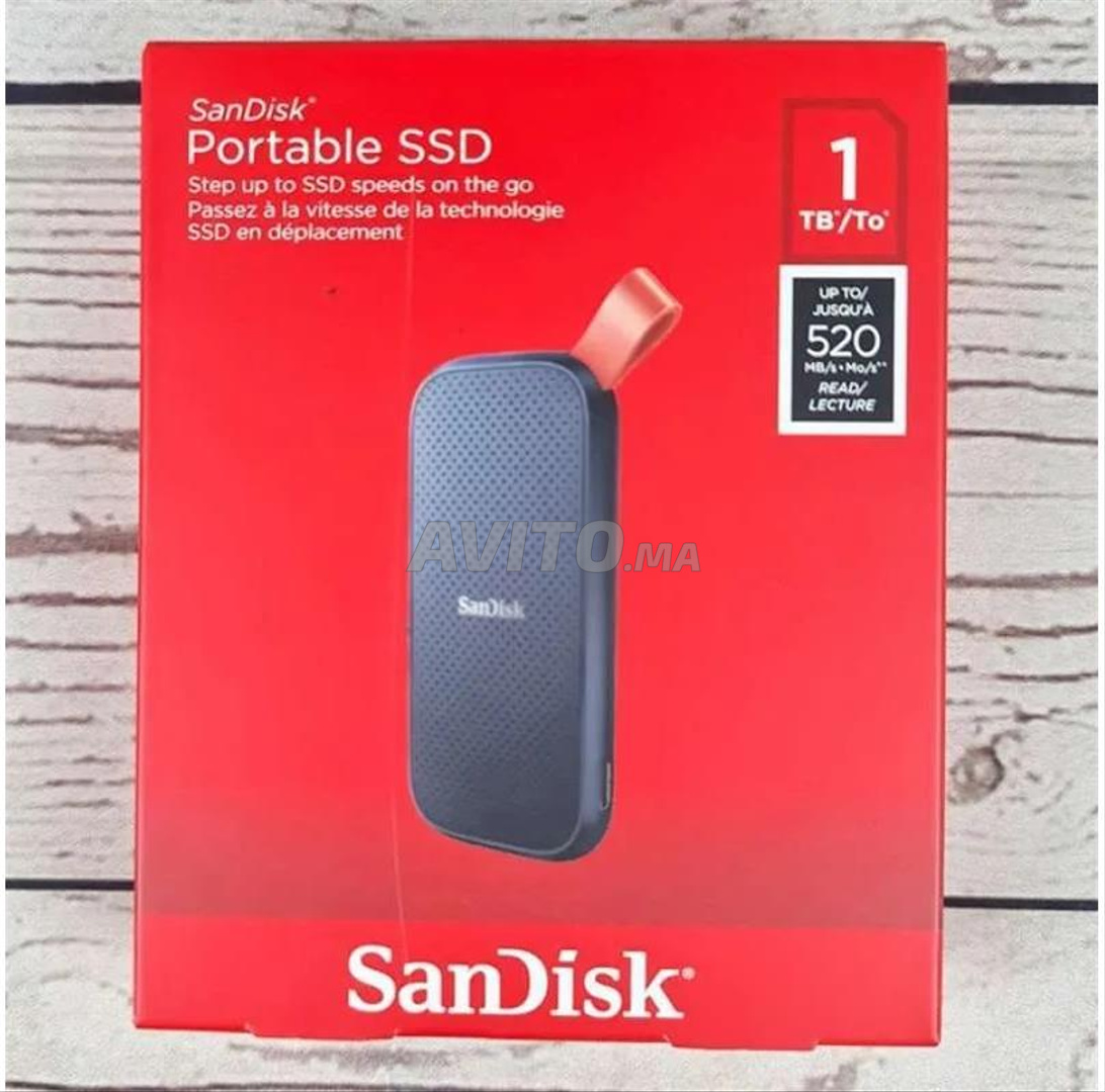 SanDisk Disque Dur Externe SSD 1TERA Go SanDisk - Prix pas cher