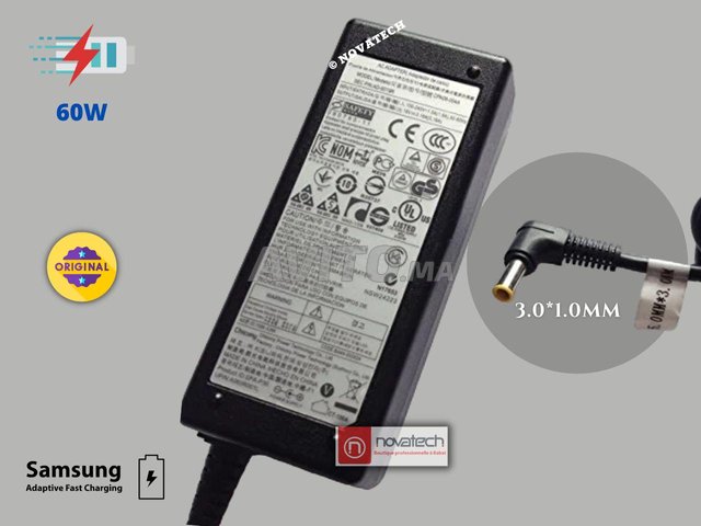 Chargeur PC Samsung AC Adapter Ordinateur portable Samsung 19V 4.74A 60W  Prix Maroc