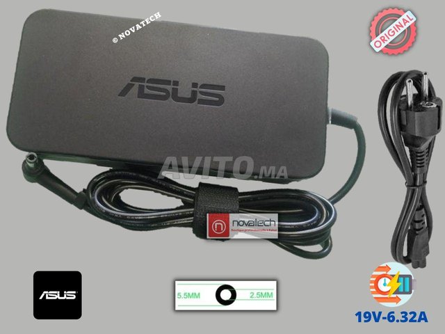 Chargeur Asus PC Portable 19V/120W/6.32A Original, Accessoires  informatique et Gadgets à Rabat