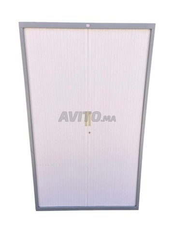 Armoire haute 120x200cm JG Groupe gris blanc