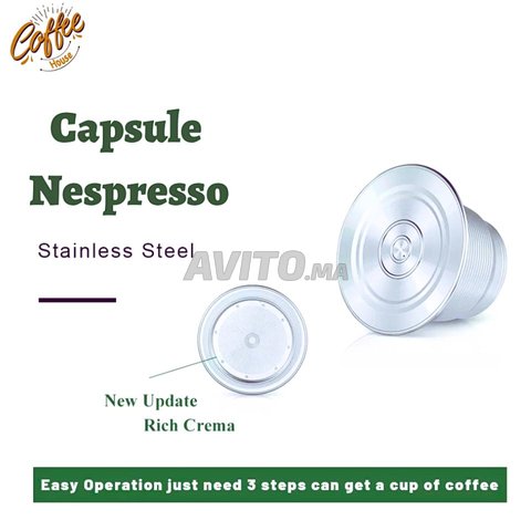 Capsule pour Nespresso Reutilisable Capsule rechargeable Crema