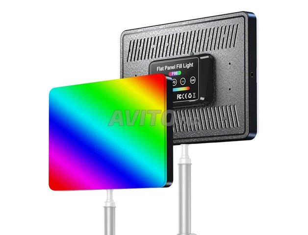 Panneau lumineux LED RVB avec télécommande 