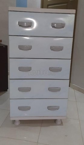 Armoire de rangement plastique 5 tiroirs, الأثاث والديكور ب الدار البيضاء