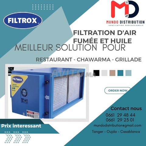 Filtre D'air fumé et huile -FILTROX    RESTAURANT 