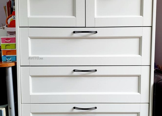 commode IKEA SONGESAND 6 tiroirs blanc à vendre