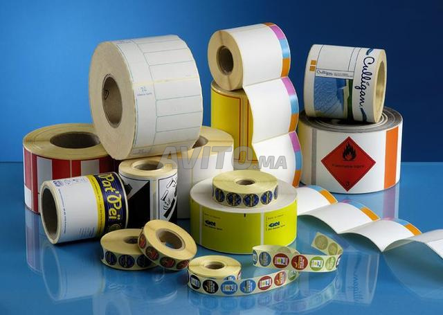 ETIQUETTE ADHESIVE VIERGE OU PERSONNALISEE - 2