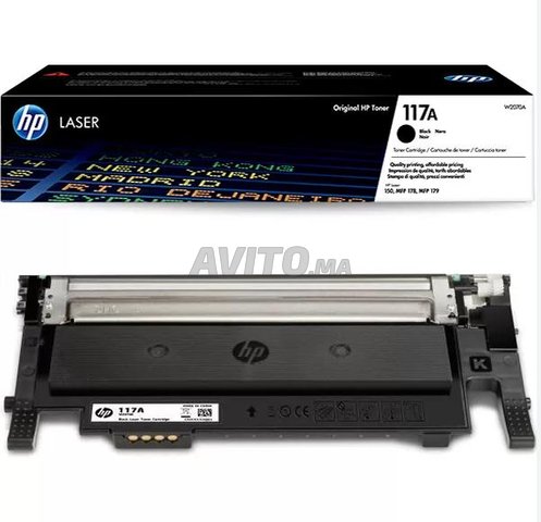 Toner HP LaserJet d'origine HP 117A Noir (W2070A)
