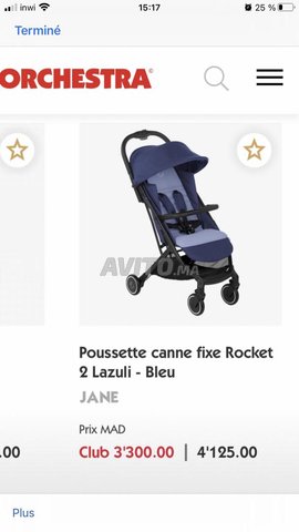 Poussette canne Pockit+ All City Night Blue GB