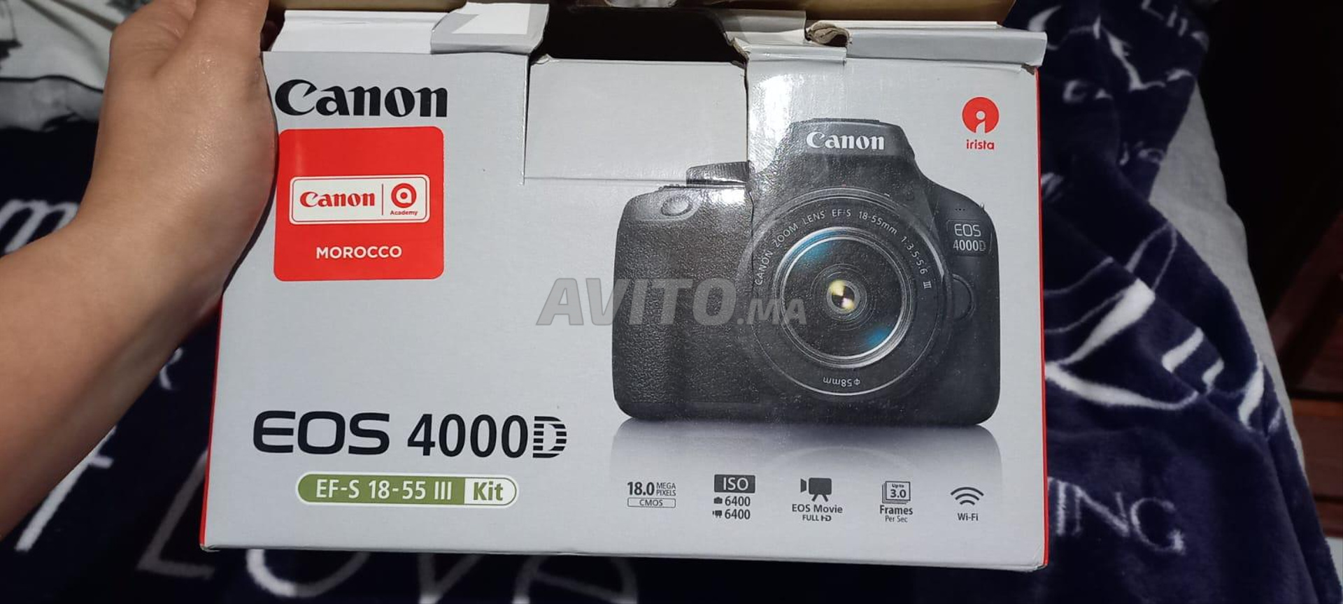 Canon EOS 4000D Appareil Photo DIGIC 3011C003AA - Tabtel Maroc pas cher