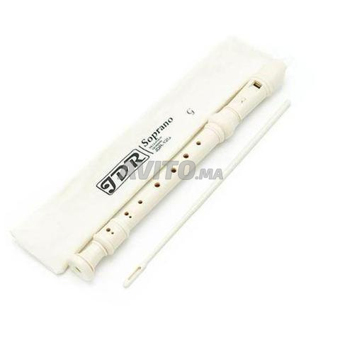 Flûte à bec soprano Descant 8 trous avec tige