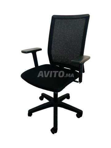 Chaise à roulette pro Sentis forma 5 mesh noir - 2
