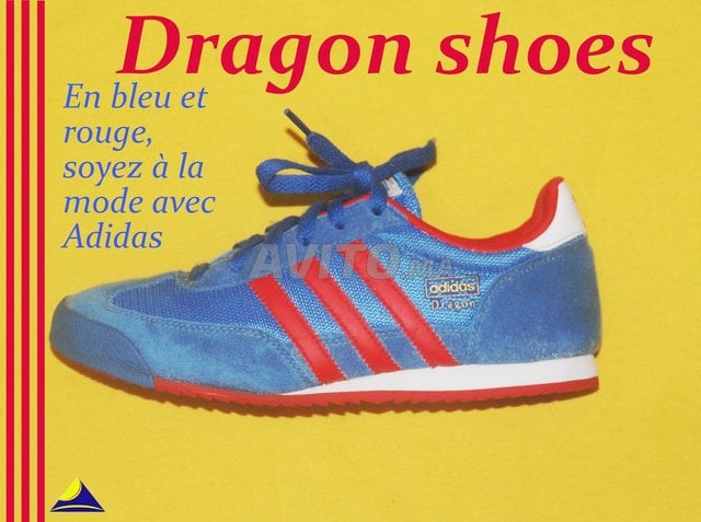 Adidas dragon hotsell bleu et jaune